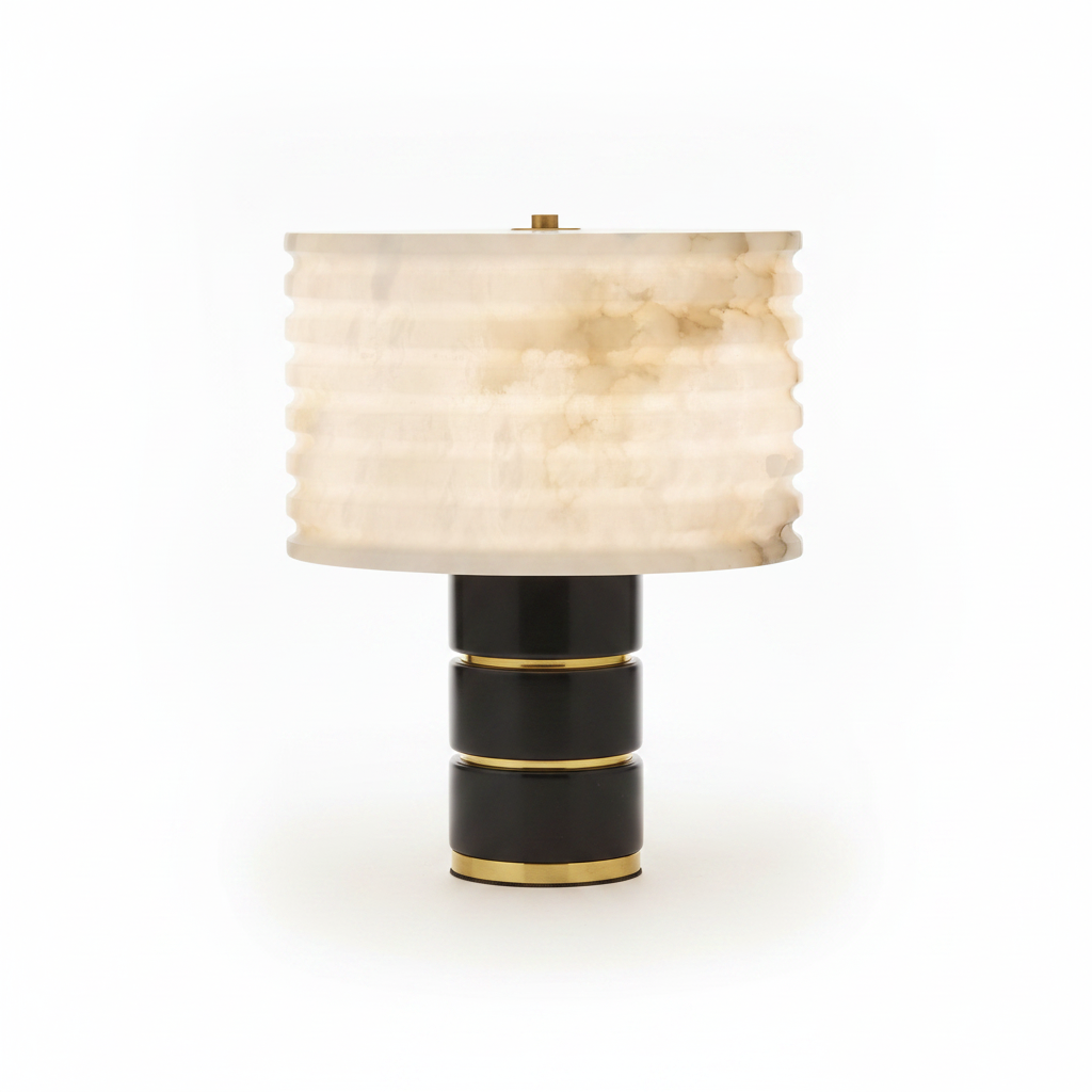 Alabaster Table Lamp for Soft Ambient Light