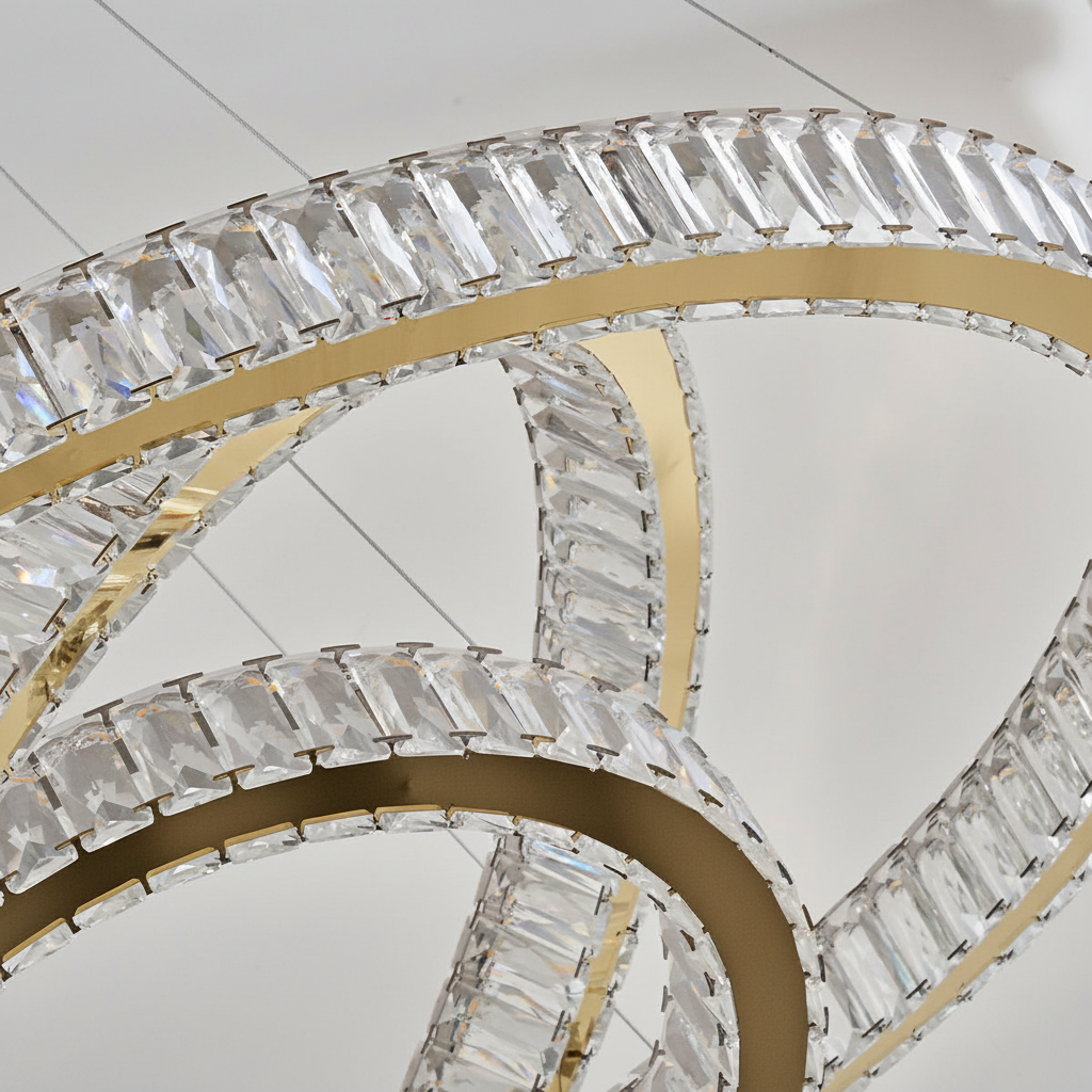 Dimmable Crystal Chandelier for Modern Homes