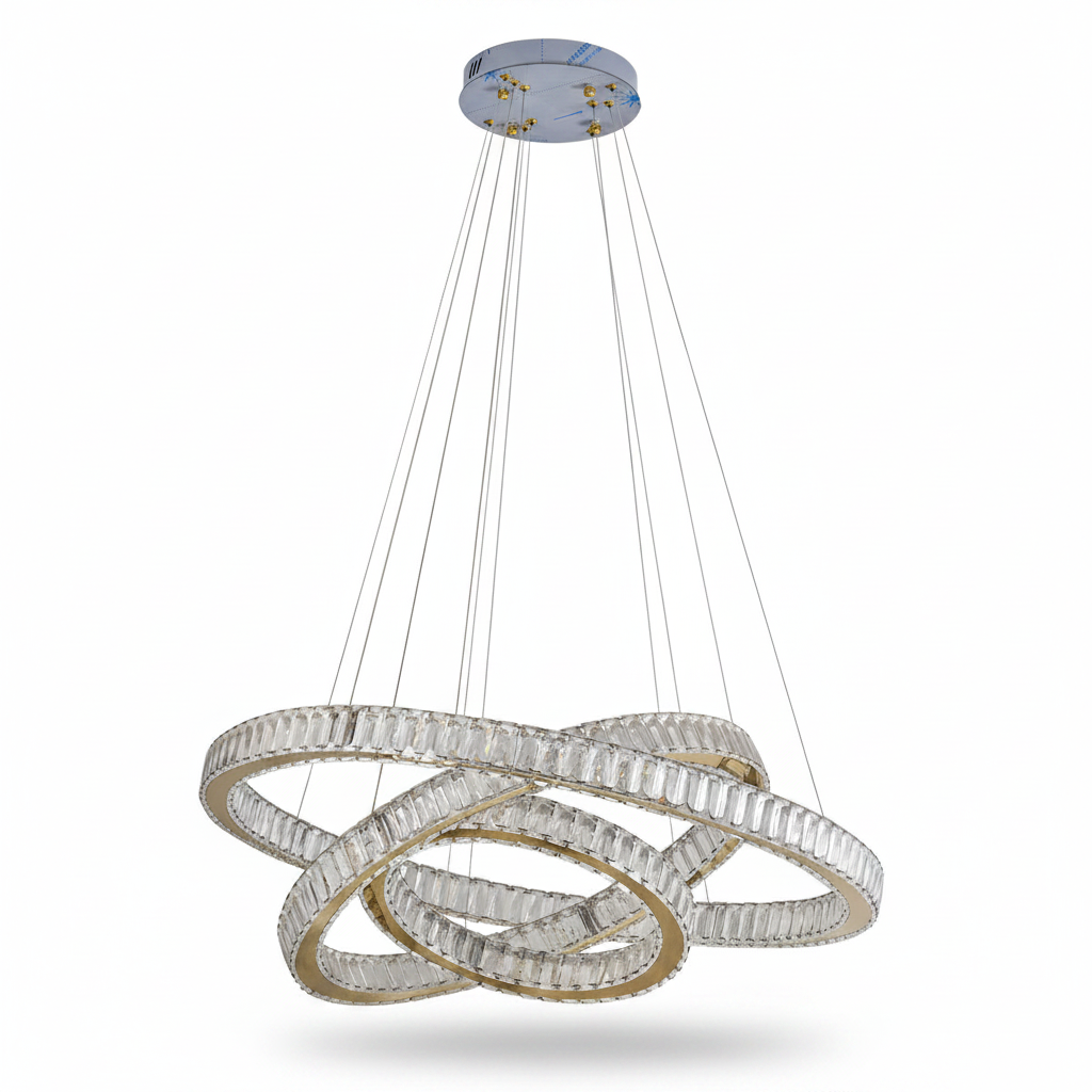 Dimmable Crystal Chandelier for Modern Homes