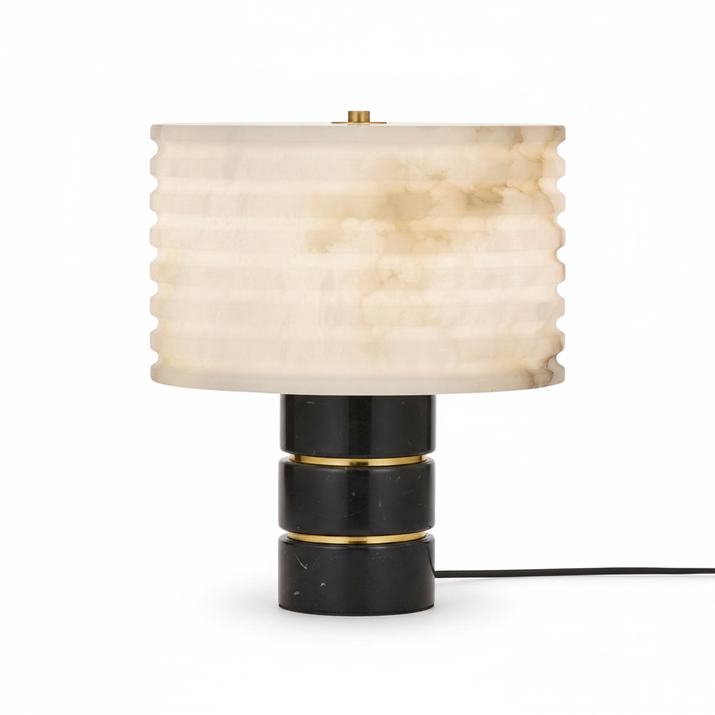 Alabaster Table Lamp for Soft Ambient Light