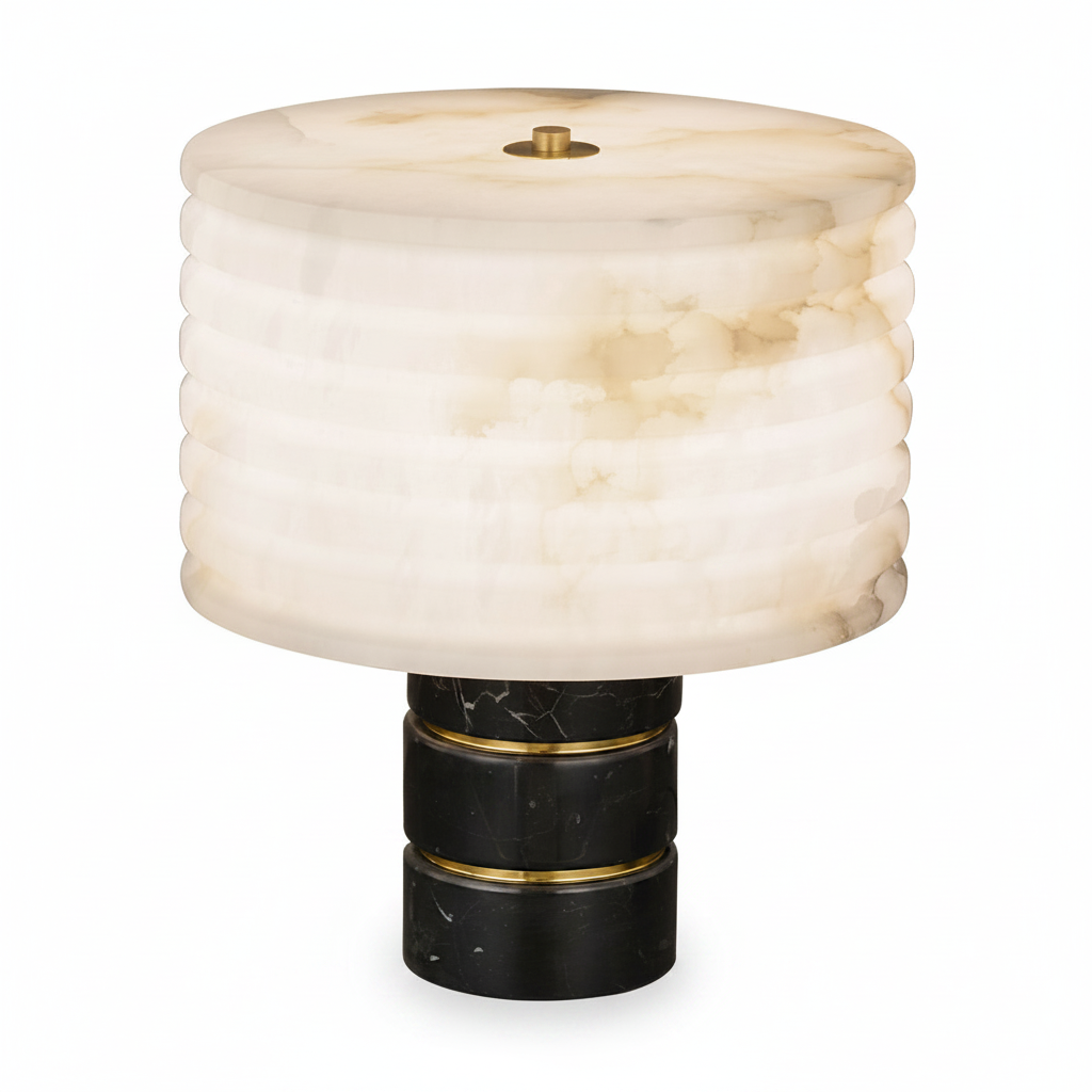 Alabaster Table Lamp for Soft Ambient Light